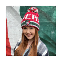 Red Text Super Bobble Hat