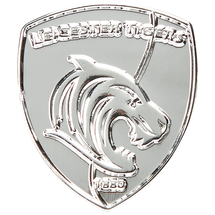 Silver Plated Crest Pin