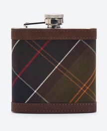 Barbour Classic Tartan Cover Hip Flask