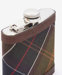 Barbour Classic Tartan Cover Hip Flask