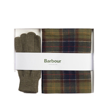 Barbour Tartan Scarf and Glove Gift Set