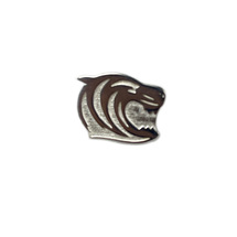 Sterling Silver Tiger Head Pin Badge