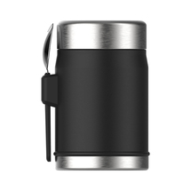 x Classic Legendary Food Jar + Spork | 0.4L - Matte Black Pebble