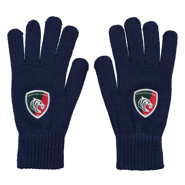Navy Knitted Gloves