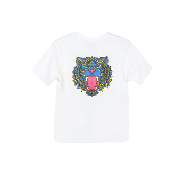 Official Leicester Tigers Club Shop - White Mandala T-Shirt Junior