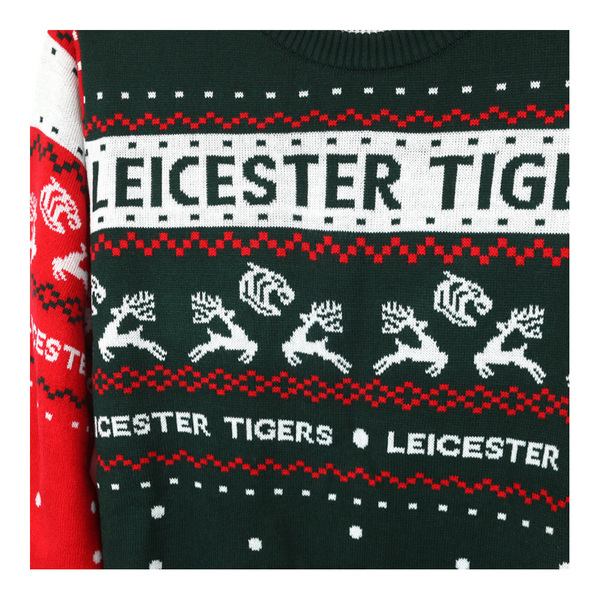 Official Leicester Tigers Club Shop Christmas Jumper Adult