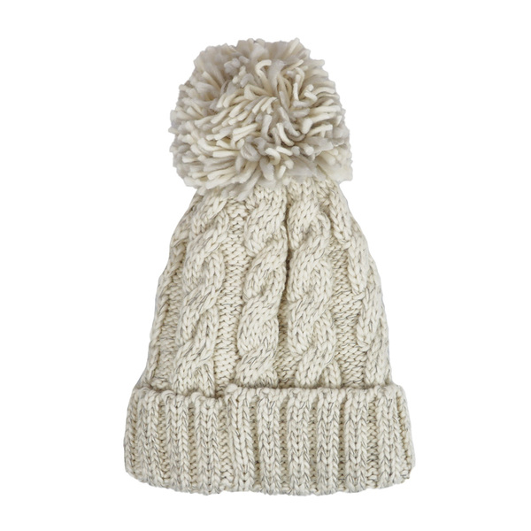 Cable Knit Super Bobble Hat