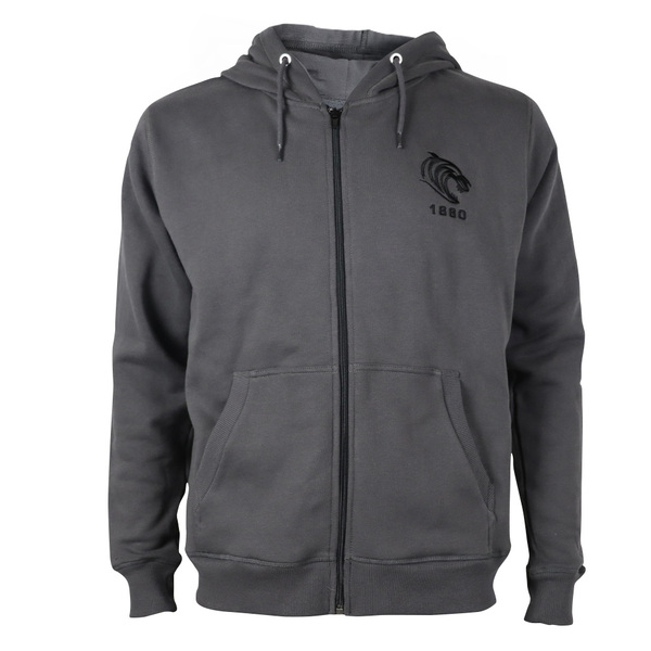 Essentials Full Zip Hoodie - Charcoal