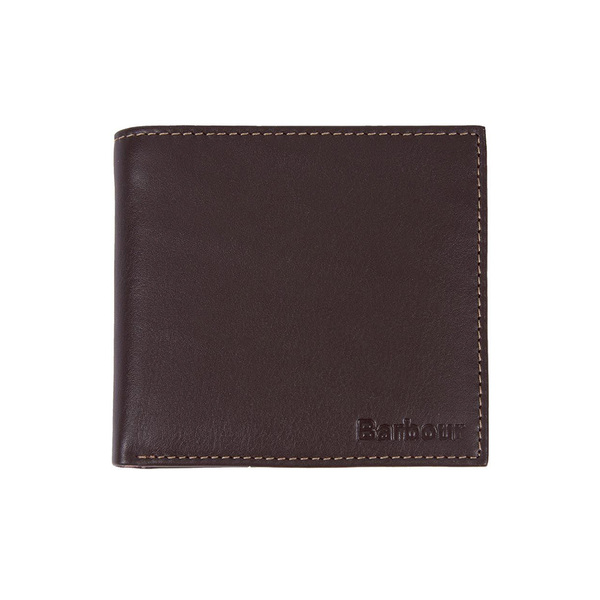 Barbour Elvington Leather Billfold Coin Wallet