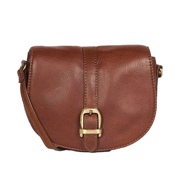 Barbour Ladies Crossbody Leather Saddle Bag